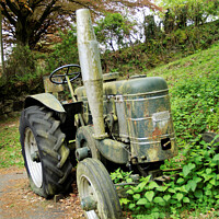 Buy canvas prints of Time-Honoured Relic: Field Marshal Tractor by Stephen Hamer
