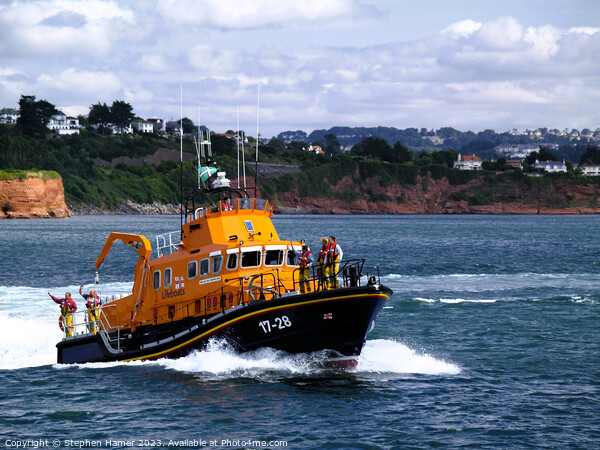 Torbay Lifeboat Picture Board by Stephen Hamer