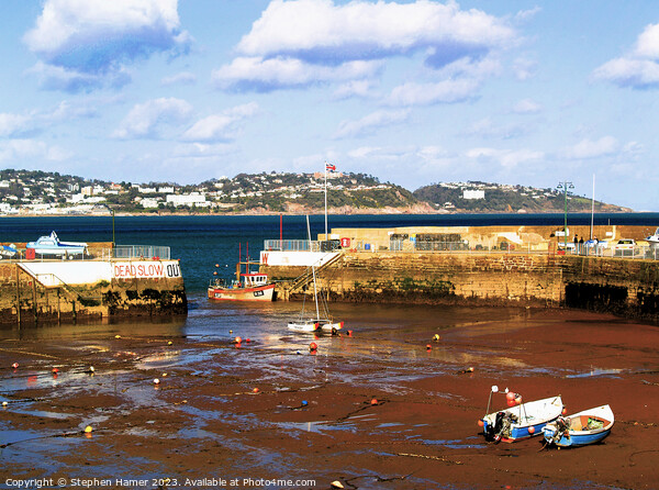 Harbour Low Tide Picture Board by Stephen Hamer