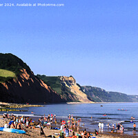 Buy canvas prints of Sunny Sidmouth by Stephen Hamer
