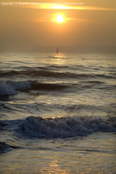 Sea and Morning Sun Picture Board by Stephen Hamer