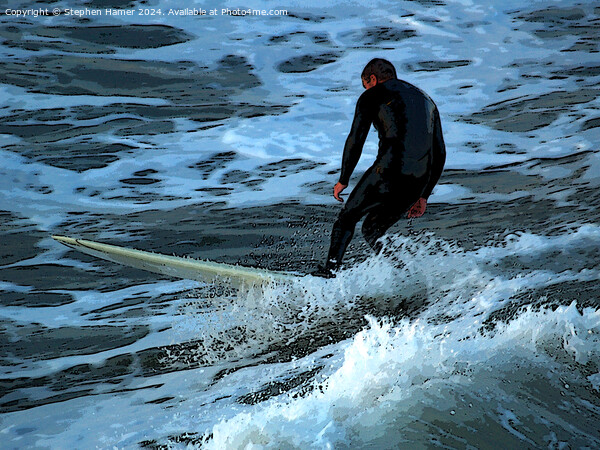 Surfer Dude Picture Board by Stephen Hamer