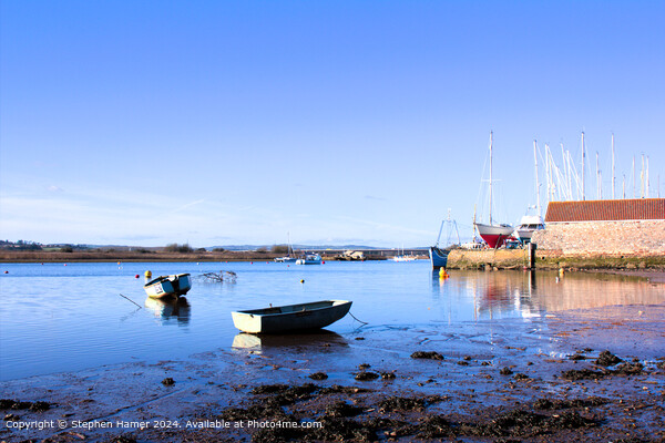 Topsham River Exe Tranquility Picture Board by Stephen Hamer
