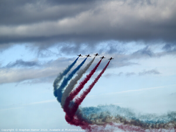 Thrilling Aerobatics of the Red Arrows Picture Board by Stephen Hamer