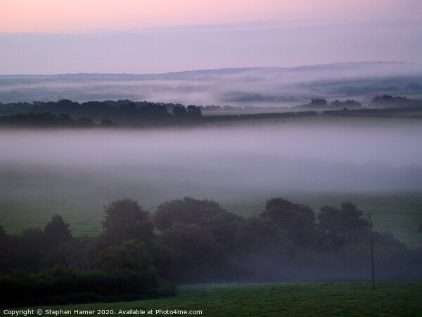 Enchanting Misty Cornwall Picture Board by Stephen Hamer