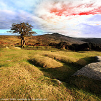 Buy canvas prints of Fiery Skies of Dartmoor by Stephen Hamer