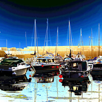 Buy canvas prints of Harbour Moorings by Stephen Hamer