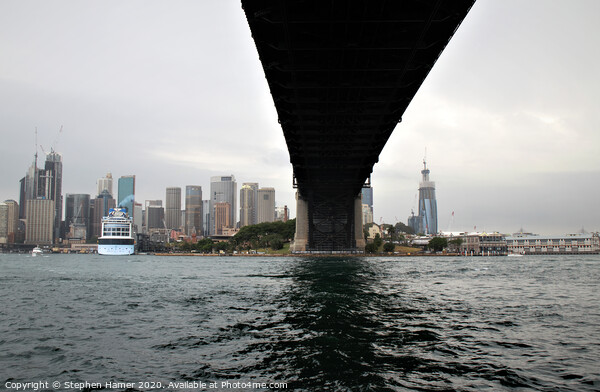 Under Sydney Harbour Bridge Picture Board by Stephen Hamer