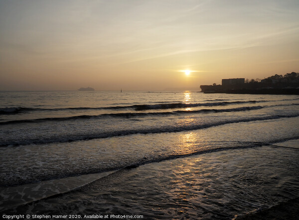 Sunrise over Tor Bay Picture Board by Stephen Hamer