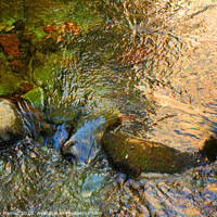 Buy canvas prints of River Water Over Stones by Stephen Hamer
