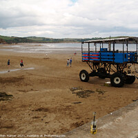 Buy canvas prints of Burgh Island Sea Tractor by Stephen Hamer