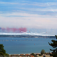 Buy canvas prints of Torbay Red Arrows by Stephen Hamer