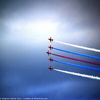 Buy canvas prints of Red Arrows by Stephen Hamer