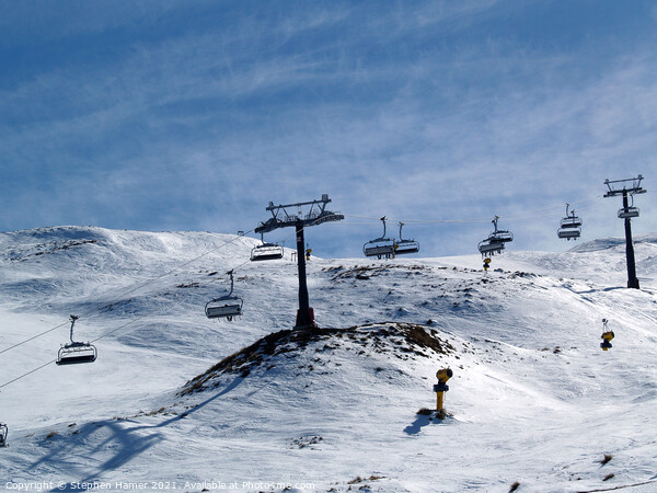 Ski - Lift Picture Board by Stephen Hamer