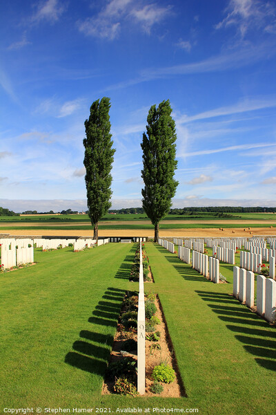 Somme War Graves Picture Board by Stephen Hamer