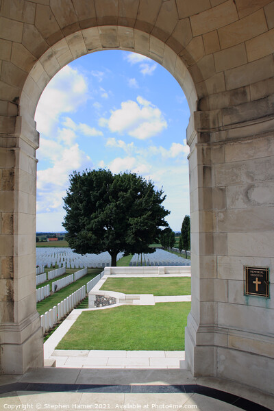 Tyne Cot Cemetery Picture Board by Stephen Hamer