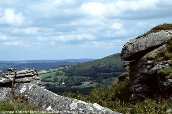 A view from Hound Tor Picture Board by Stephen Hamer