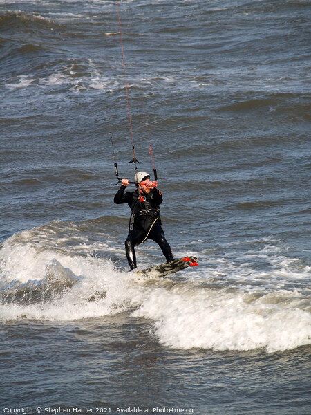 Kite Surfer Picture Board by Stephen Hamer