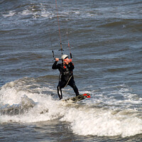 Buy canvas prints of Kite Surfer by Stephen Hamer