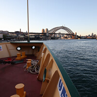 Buy canvas prints of Sydney Harbour Bridge from Ferry by Stephen Hamer