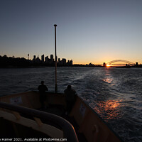 Buy canvas prints of Sunset Sydney Harbour Bridge by Stephen Hamer