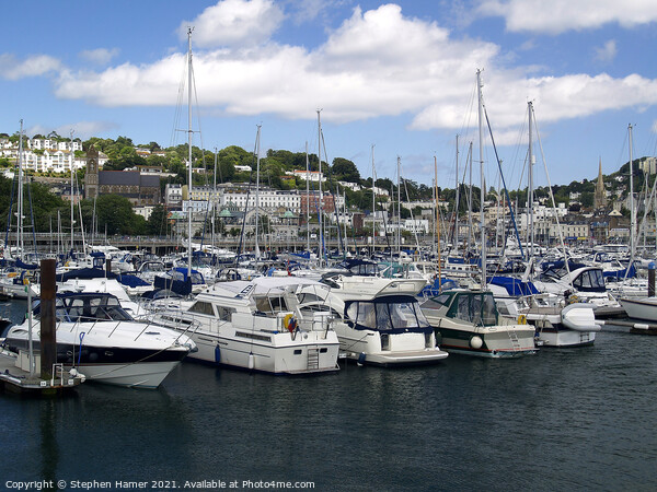 Torquay Marina Picture Board by Stephen Hamer