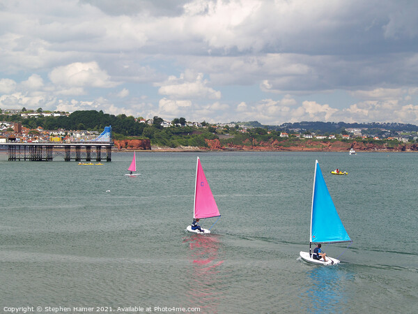 Sailing Dinghies Picture Board by Stephen Hamer