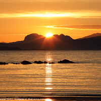 Buy canvas prints of Sunrise over the Mountain of Suilven, NW Coast of Scotland by David Forster
