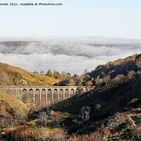 Buy canvas prints of Smardale Gill Viaduct in Autumn, Cumbria, UK by David Forster