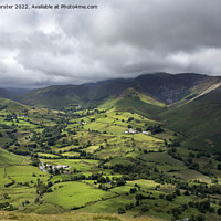 Buy canvas prints of The view over the Newlands valley from Catbells, Lake District, UK by David Forster