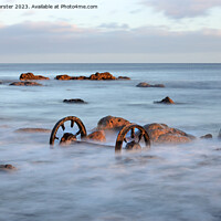 Buy canvas prints of Seaham Wheels at Sunrise, Seaham, County Durham, UK by David Forster