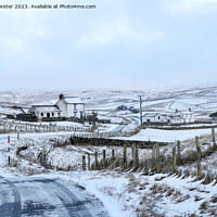 Buy canvas prints of Winter Road, Harwood-in-Teesdale, County Durham, UK by David Forster