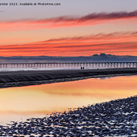 Buy canvas prints of Steetley Pier at Dawn, Hartlepool, County Durham, UK by David Forster