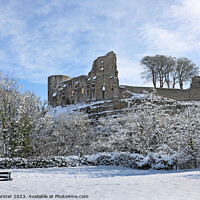 Buy canvas prints of Barnard Castle in Winter, Teesdale, County Durham, UK by David Forster