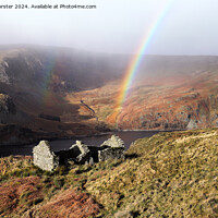 Buy canvas prints of Haweswater Rainbow, Lake District, Cumbria, UK by David Forster