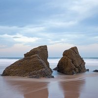 Buy canvas prints of Sentinels, Sango Bay, North Coast of Scotland by David Forster