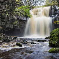 Buy canvas prints of Summerhill Force and Gibson's Cave Teesdale by David Forster