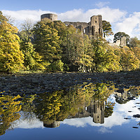 Buy canvas prints of Barnard Castle Autumn, Teesdale, County Durham UK. by David Forster