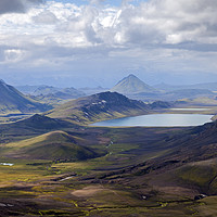 Buy canvas prints of Volcanic Landscape, Alftavatn Iceland by David Forster