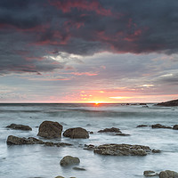Buy canvas prints of Stormy Sunset by David Forster