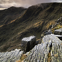 Buy canvas prints of  Striding Edge Viewpoint by David Forster