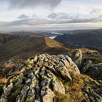Buy canvas prints of Striding Edge Viewpoint by David Forster