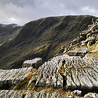 Buy canvas prints of Striding Edge Viewpoint, Lake District, Cumbria by David Forster