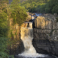 Buy canvas prints of Summer Solstice Sun Illuminating High Force by David Forster