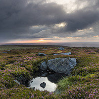 Buy canvas prints of North Pennine Sunrise, Teesdale, County Durham, UK by David Forster
