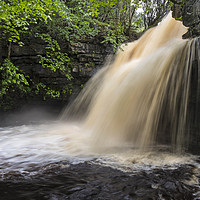 Buy canvas prints of Summerhill Force and Gibson’s Cave, Teesdale, Coun by David Forster