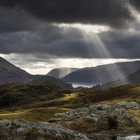 Buy canvas prints of Clearing Storm, Lake District, Cumbria UK.   by David Forster
