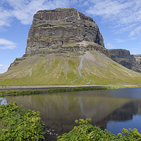 Buy canvas prints of The Mountain of Lomagnupur, Iceland by David Forster