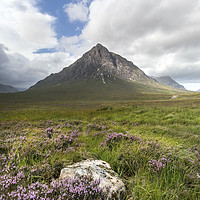 Buy canvas prints of Clearing Storm Buachaille Etive Mor, Scotland by David Forster