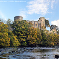 Buy canvas prints of Barnard Castle in Autumn, Teesdale, County Durham, UK by David Forster